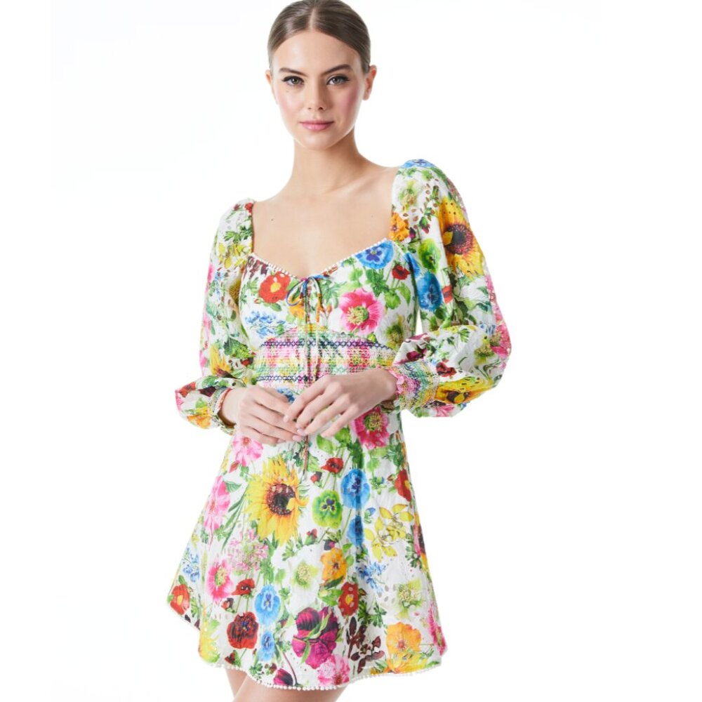 Alice and Olivia Crawford Sweetheart Mini Dress